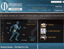 Tablet Screenshot of orthopaedicinstitute.com